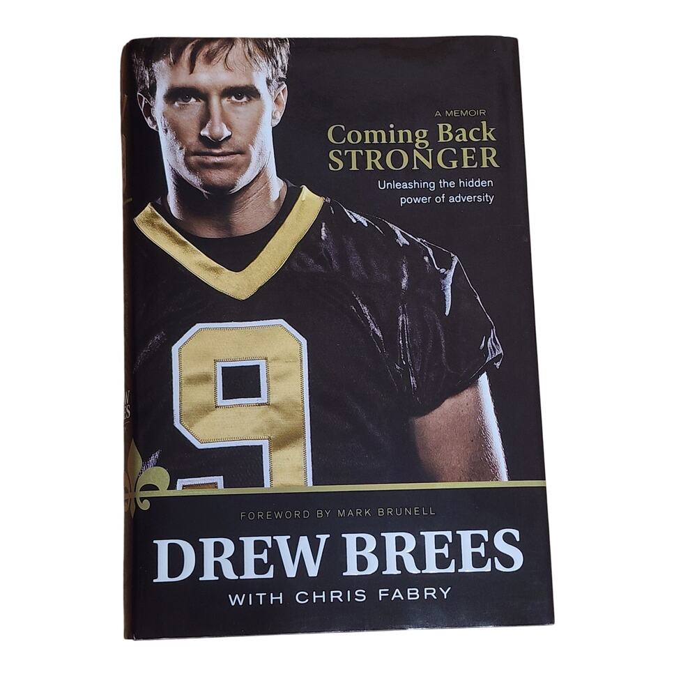 Coming Back Stronger book by Drew Brees Signed Autograph